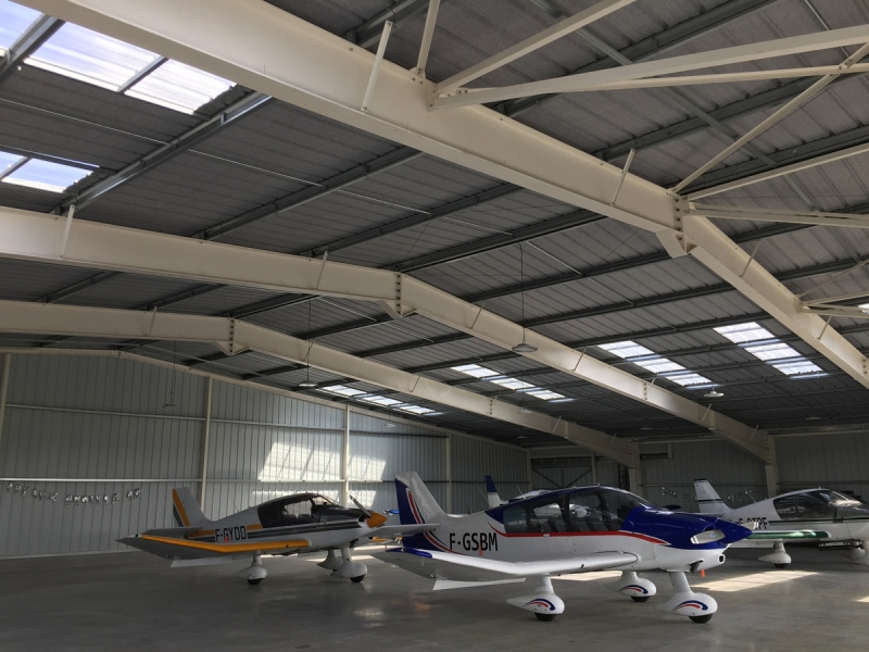 Eclairage Hangar UALRT aérodrome Bondues-Marcq En Baroeul